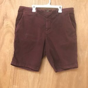 Cranberry Red Mens Dress Shorts